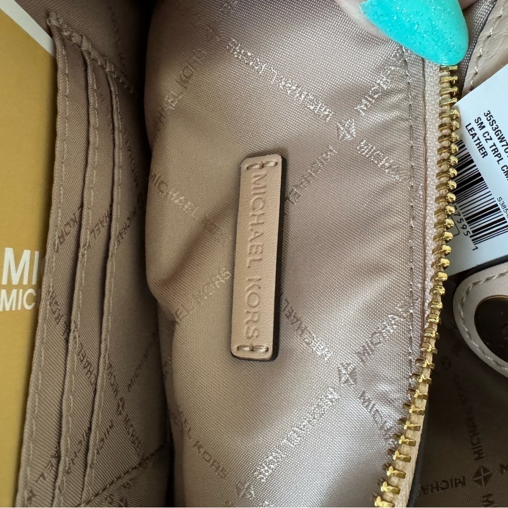 Michael Kors Tan Leather Shoulder Bag - Picture 9 of 9
